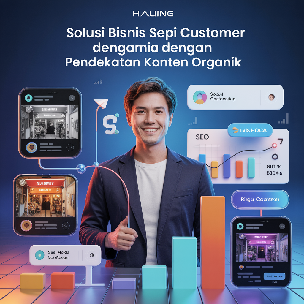 Solusi Bisnis Sepi Customer dengan Pendekatan Konten Organik