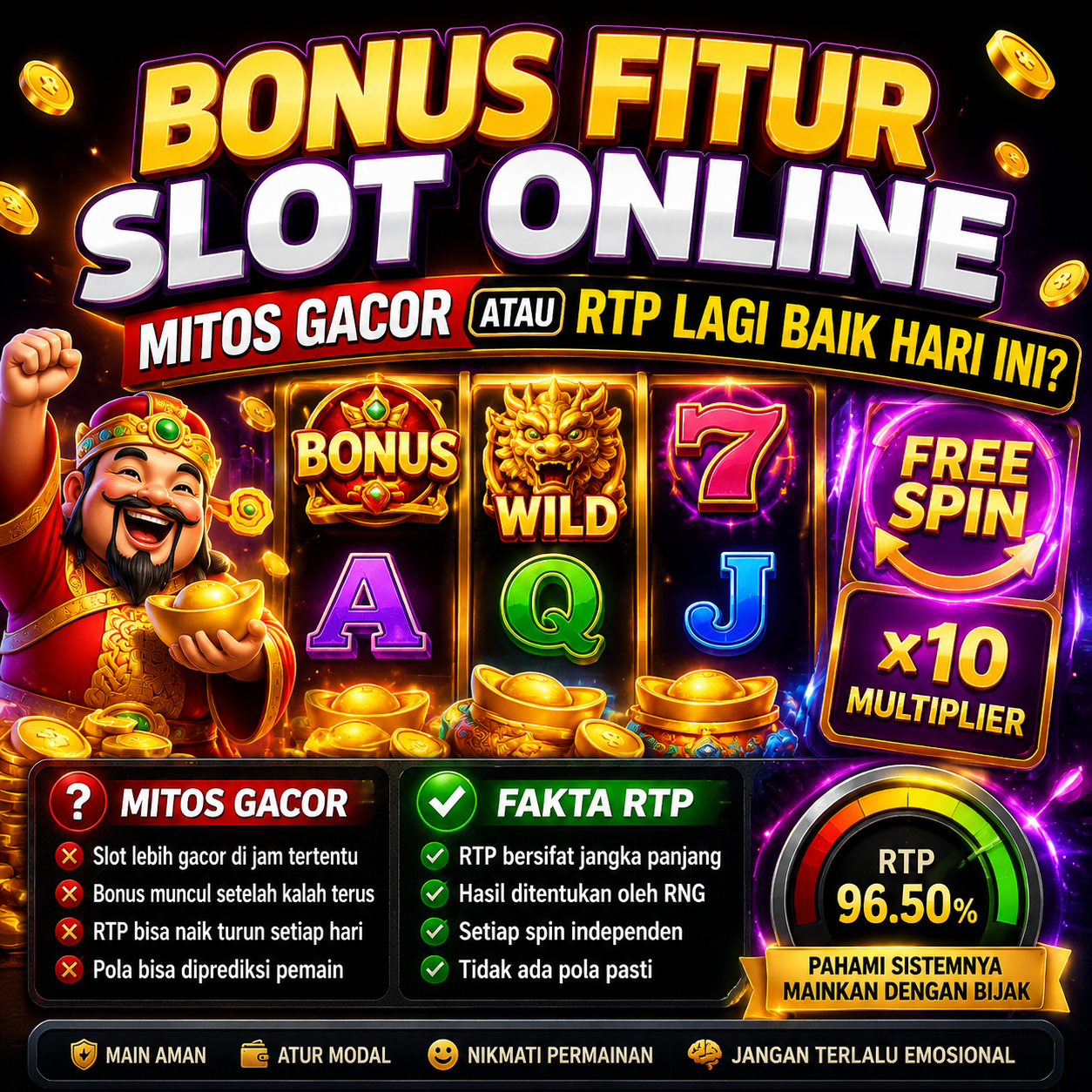 Bonus Fitur Slot Online: Mitos Gacor atau RTP Lagi Baik Hari Ini